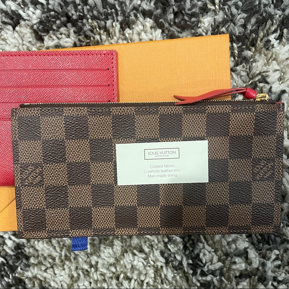 Felicie Pochette Wallet Insert (Damier Ebene)